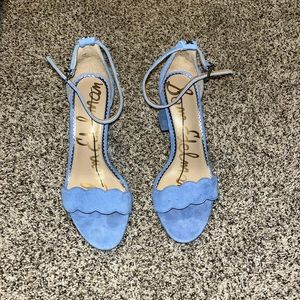 Like New Sam Edelman Periwinkle Blue Heel Sandals 7
